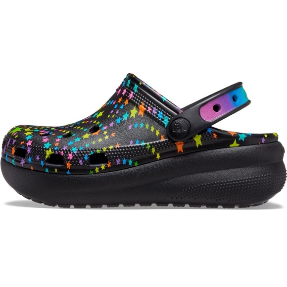 Crocs Child Cutie Crush Disco Dance Party  star platform Clogs girls size 11 - Picture 1 of 5